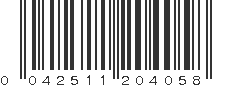 UPC 042511204058