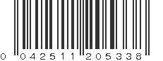 UPC 042511205338