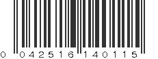 UPC 042516140115