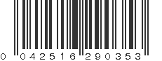 UPC 042516290353