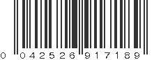 UPC 042526917189