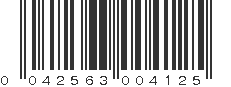 UPC 042563004125