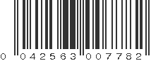 UPC 042563007782