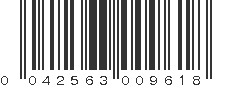 UPC 042563009618