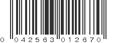 UPC 042563012670