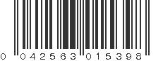 UPC 042563015398