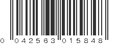 UPC 042563015848
