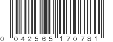 UPC 042565170781