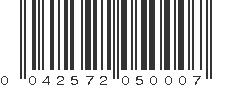 UPC 042572050007