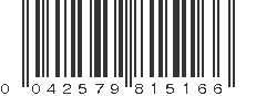 UPC 042579815166