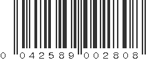 UPC 042589002808