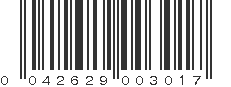 UPC 042629003017