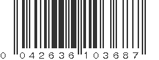 UPC 042636103687