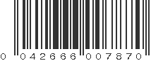 UPC 042666007870