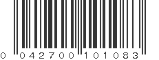 UPC 042700101083