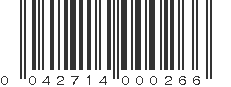 UPC 042714000266