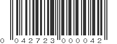 UPC 042723000042