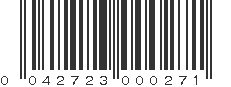 UPC 042723000271