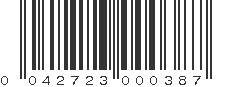 UPC 042723000387