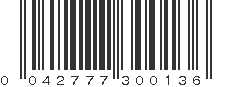 UPC 042777300136