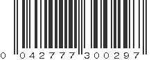 UPC 042777300297