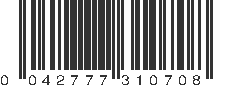 UPC 042777310708