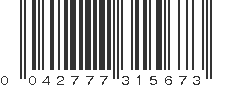 UPC 042777315673