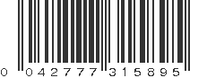 UPC 042777315895