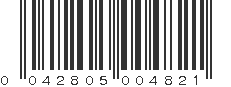 UPC 042805004821