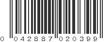 UPC 042887020399