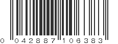 UPC 042887106383