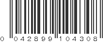 UPC 042899104308