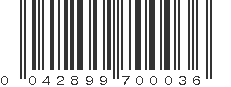 UPC 042899700036