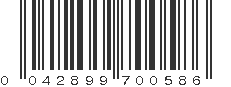 UPC 042899700586