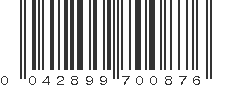 UPC 042899700876