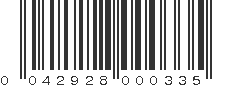 UPC 042928000335