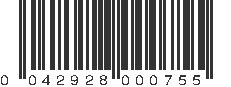 UPC 042928000755