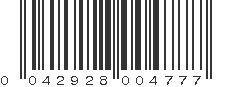 UPC 042928004777