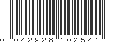 UPC 042928102541