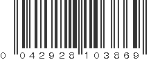 UPC 042928103869