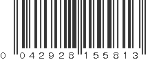 UPC 042928155813