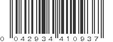 UPC 042934410937