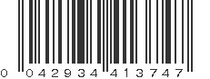 UPC 042934413747