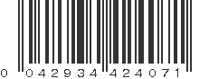 UPC 042934424071