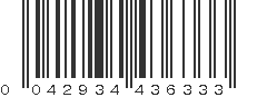 UPC 042934436333