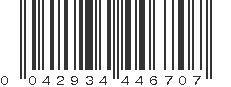 UPC 042934446707