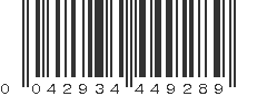 UPC 042934449289