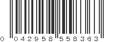 UPC 042958558363