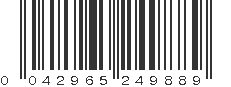 UPC 042965249889