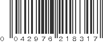 UPC 042976218317